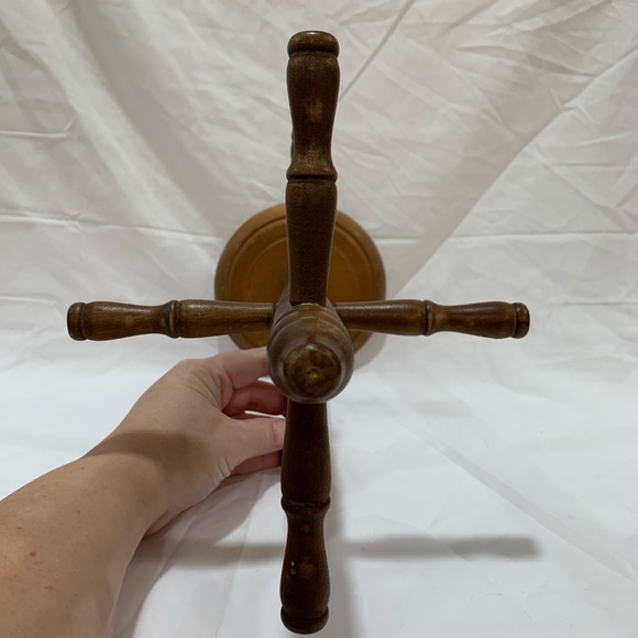 Vintage wood coffee mug stand - Picture 6 of 8